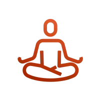 Illustration of a figure in lotus pose.